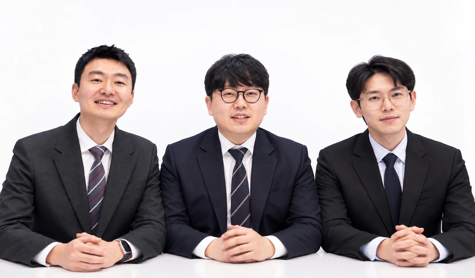 왼쪽부터 심현주, 방태환, 김영훈 세무사